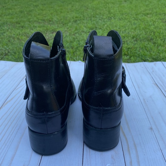 Born Crown Black Motorcycle Boots Womens - Picture 3 of 10